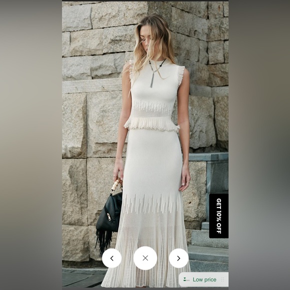 Commense Mesh Pleated Set - Picture 3 of 4